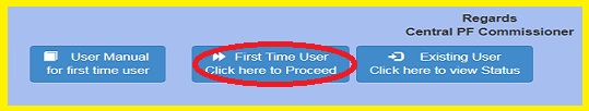 epf account first time user click here