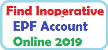 Find Inoperative EPF Account